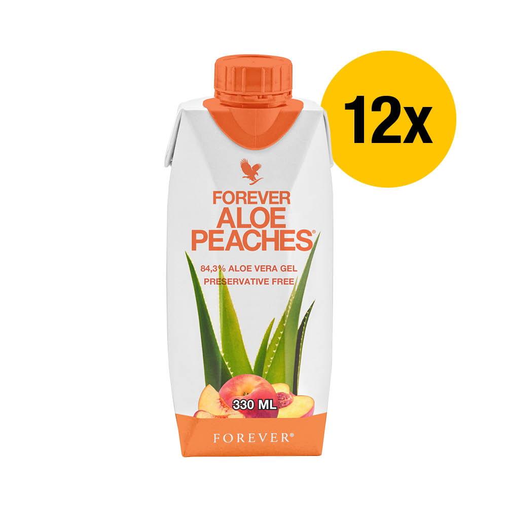 12x330 ml Forever Aloe Peaches™