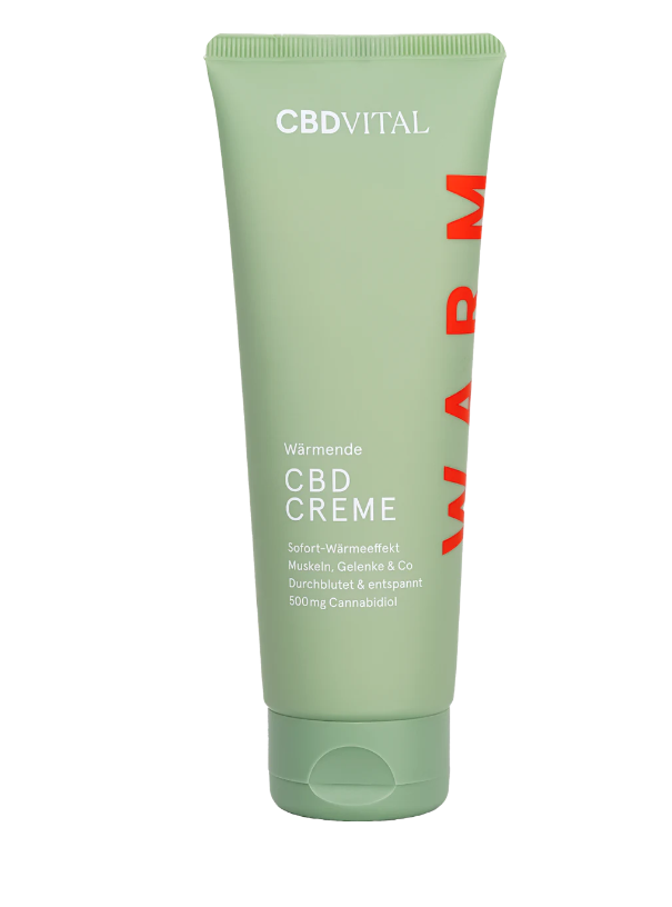 Wärmende CBD Creme (120 ml, 500 mg CBD) - Zur Verbesserung der Beweglichkeit