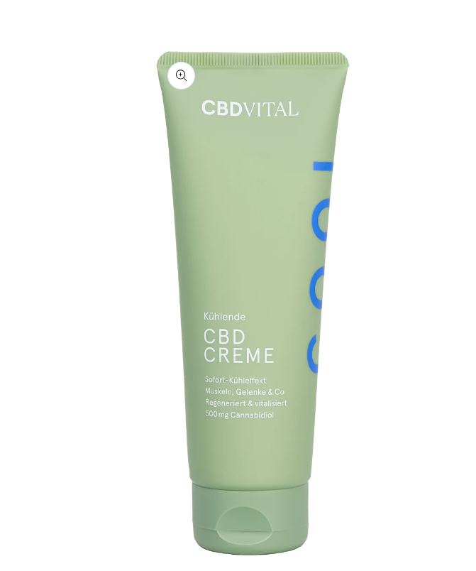 Kühlende CBD Creme (120 ml, 500 mg CBD) - Beruhigt, Belebt, Vitalisiert