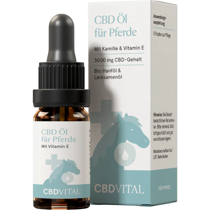 CBD-Produkt für Pferde - Natürliche Unterstützung für das Wohlbefinden deines Pferdes. Hochwertiges CBD speziell formuliert für Pferde, um Stress, Entzündungen und Unbehagen zu lindern. Ideal für die Förderung von Ruhe und Ausgeglichenheit. 100% natürlich und pferdefreundlich
