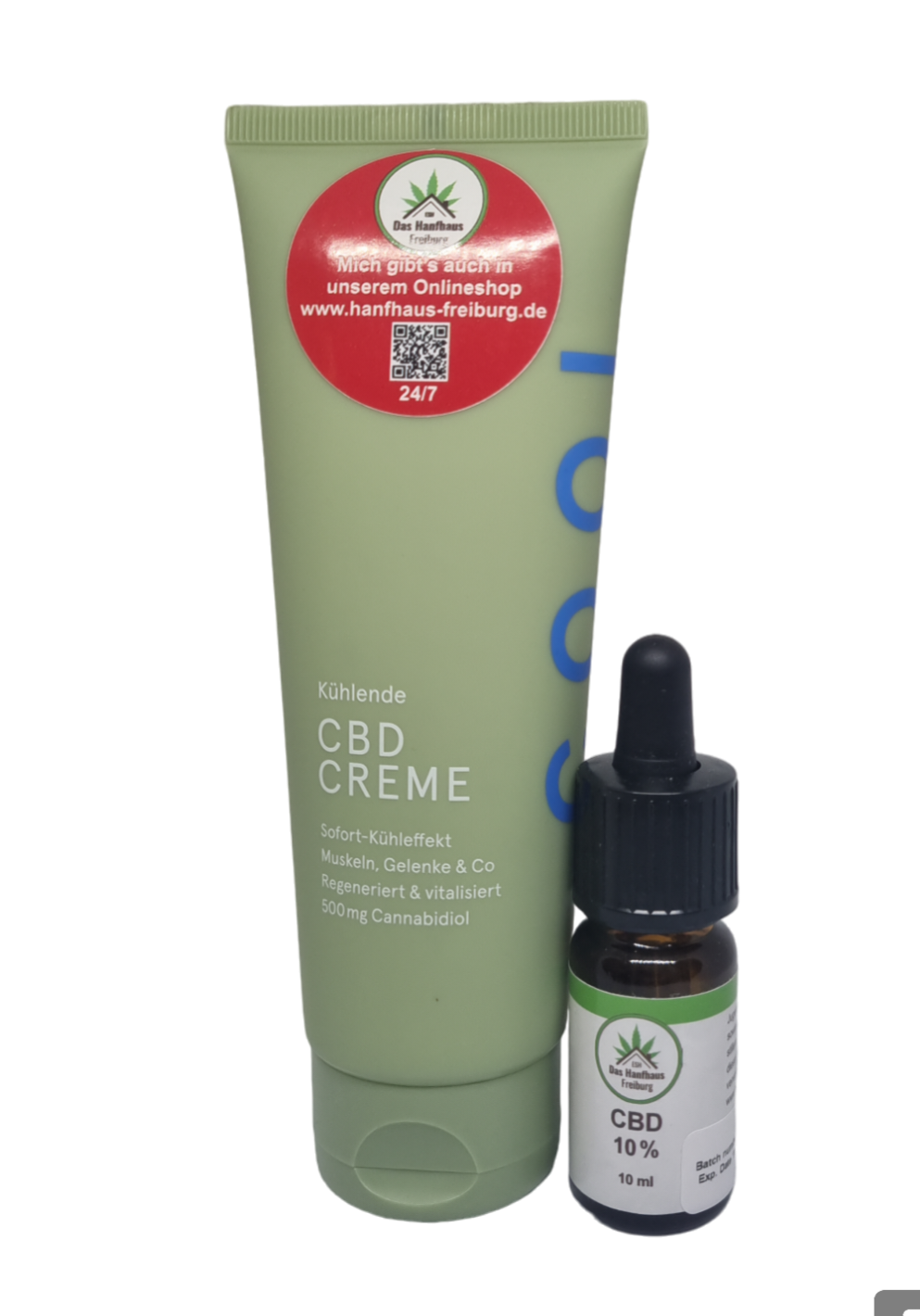 Gelenkentspannung Deluxe: Premium CBD-Hanföl 10% & Kühlend CBD Gel Sparpaket