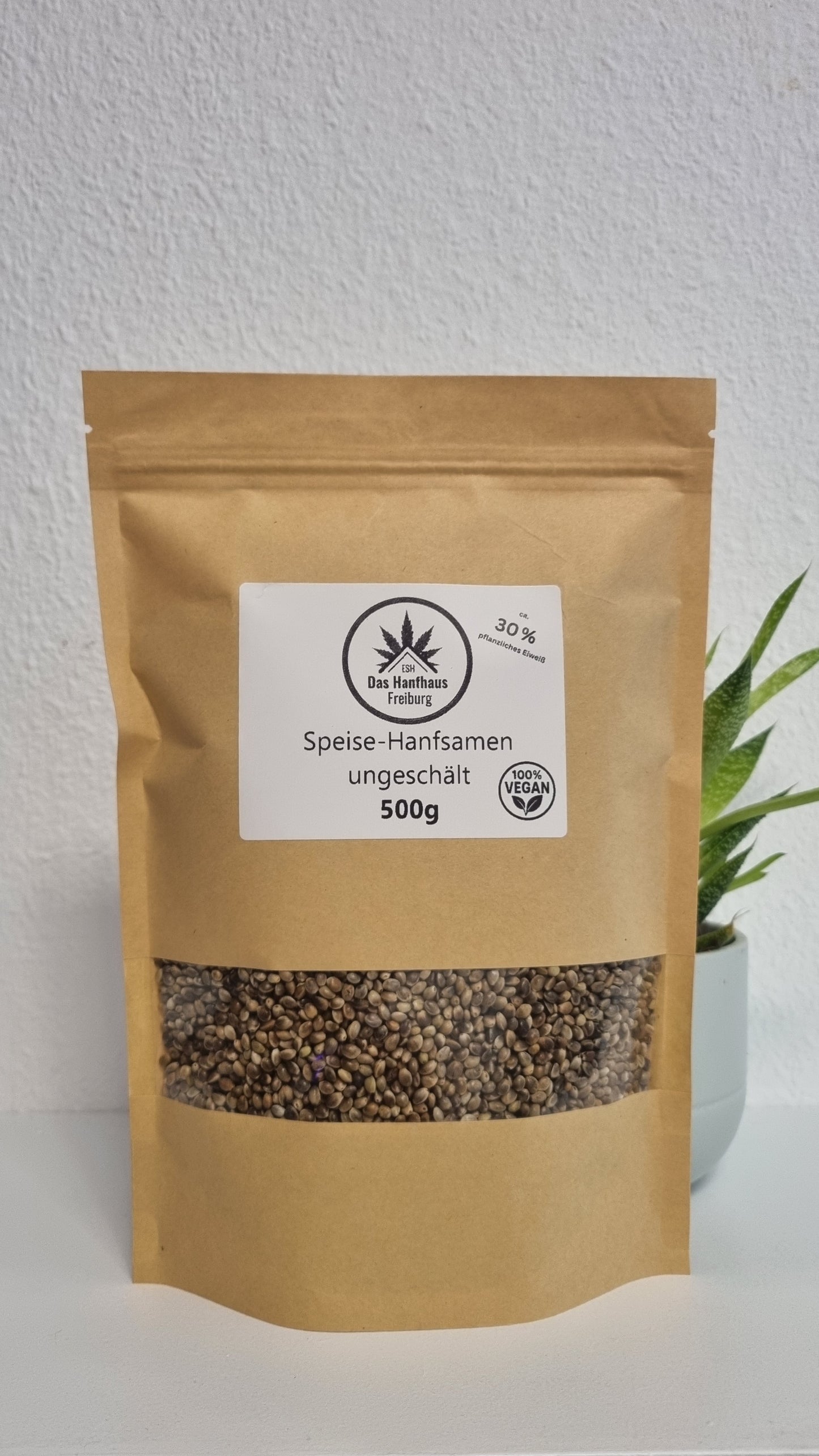 Premium Ungeschälte Speisehanfsamen – 500g