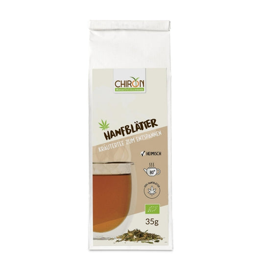Hanf Tee Natur - Fein kräuteriger Genuss aus Bio Hanfblättern (35g) - Angebaut am Bodensee