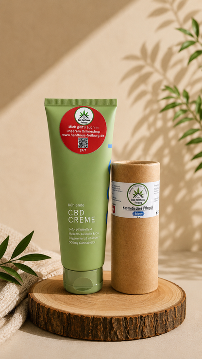 Hanf Pflegeöl & kühlendes CBD Gel (Sparpaket)