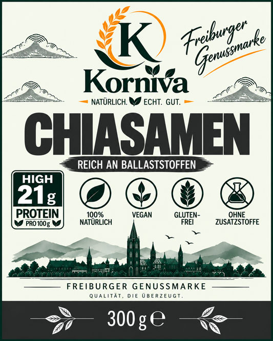 Korniva Chiasamen – 12 × 300 g