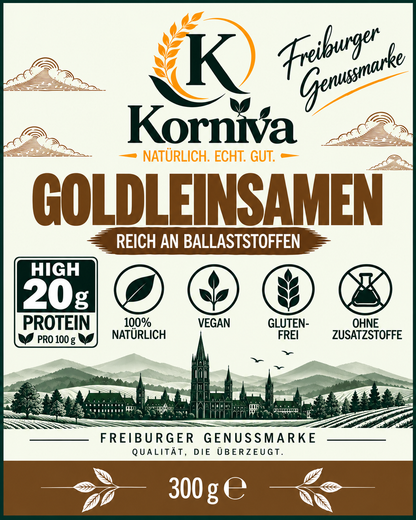 Korniva Goldleinsamen – 12 × 300 g