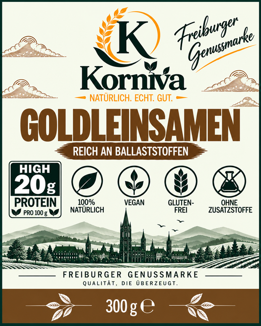 Korniva Goldleinsamen – 12 × 300 g