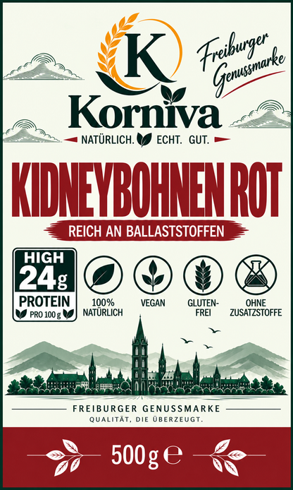 Korniva Kidneybohnen Rot – 12 × 500 g