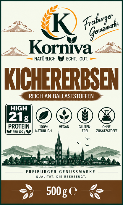 Korniva Kichererbsen – 12 × 500 g