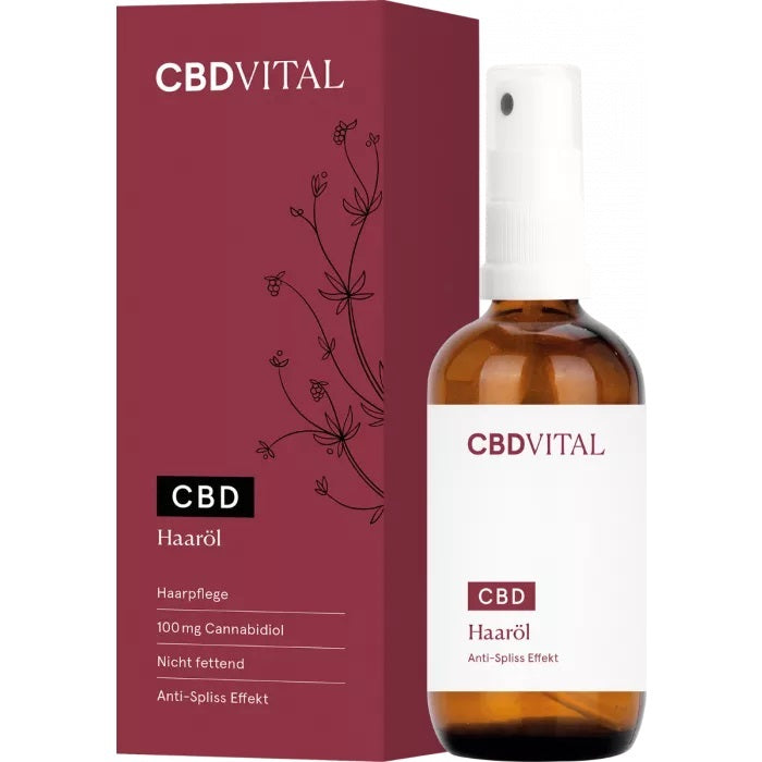 CBD Haaröl - Natürliche Anti-Spliss Formel (100ml, 100mg CBD)
